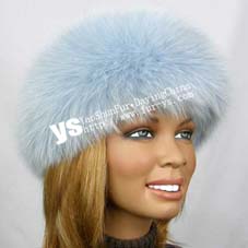 fox fur headband